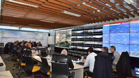 Bursa'da Kışa Hazırlık Tatbikatı Yapıldı