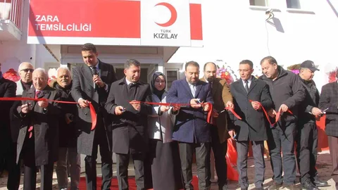 Zara'da Türk Kızılay Hizmet Binası Açıldı