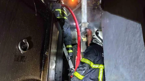 Zonguldak'ta Yangın ve Kurtarma Operasyonu