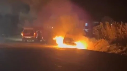 Şanlıurfa'da Otomobil Yangını