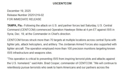 ABD Ordusundan DEAŞ Operasyonu Açıklaması