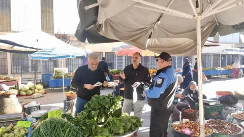 Kütahya'da Semt Pazarlarında Güvenlik Bilgilendirmesi