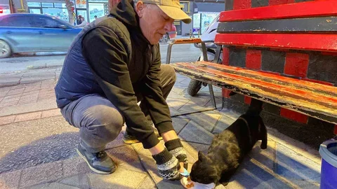 Eskişehir'deki Taksi Durağında Hayvanseverlik Öne Çıkıyor