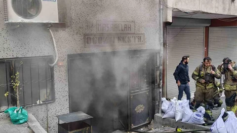 Bağcılar'da Tekstil Atölyesinde Yangın Çıktı