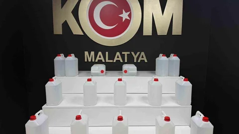 Malatya'da Sahte Alkol Operasyonu Yapıldı