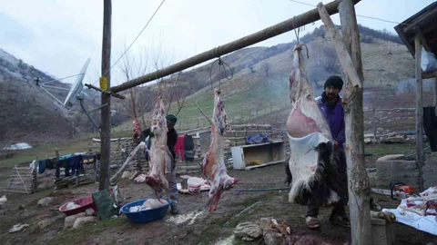 Muş'ta Geleneksel Kavurma Hazırlığı