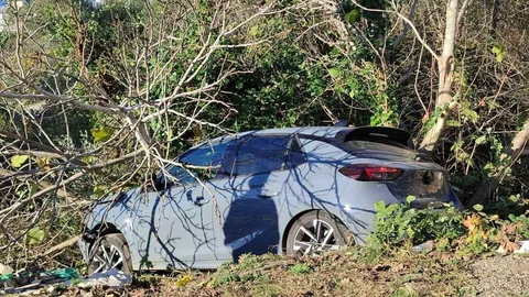 Sinop’ta Otomobil Devrildi