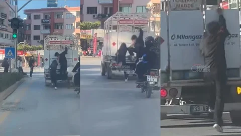 Tarsus’ta "Tüp" Yüklü Kamyonette Ölümle Dans: Gençlerin Tehlikeli Eğlencesi!