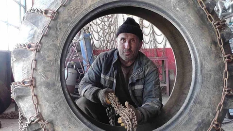 Erzurum'da Atık Araç Zincirleri Yeniden Hayat Buluyor