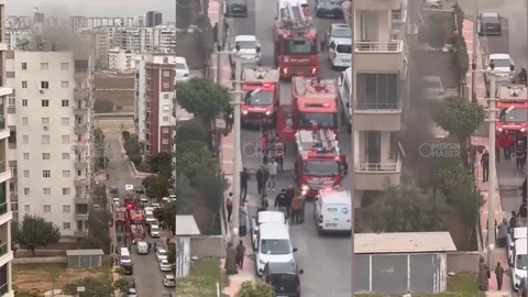 Mersin'de Sabah Saatlerinde Çıkan Yangın!