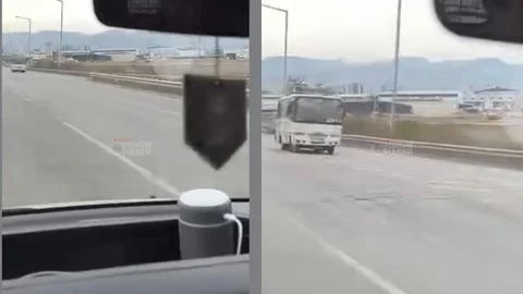 Mersin OSB Bağlantı Yolunda İşçi Servis Otobüsü Kazaya Davetiye Çıkardı: Ters Yönde Kilometrelerce Gitti!