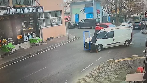 Tekirdağ'da Yaya Kazası Kameralara Yansıdı