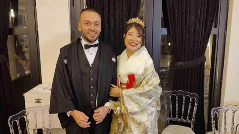 Japon Gelin ve Türk Damat Denizli'de Düğün Yaptı