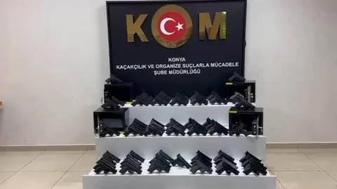 Konya'da Kaçak Silah Operasyonu Gerçekleşti