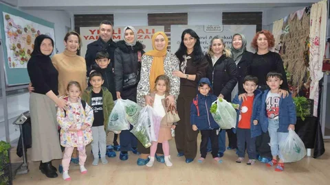 Ordu'da Anaokulu Öğrencilerinden Yardım Pazarına Destek