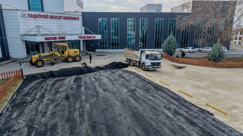 Taşköprü'de Hastane Otoparkı Yenilendi
