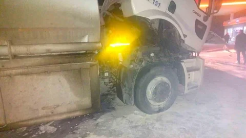 Adıyaman'da Tanker Yangın Korkusu
