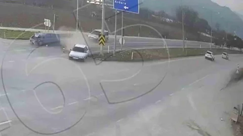 Amasya'da Kaza Anı Kamerada