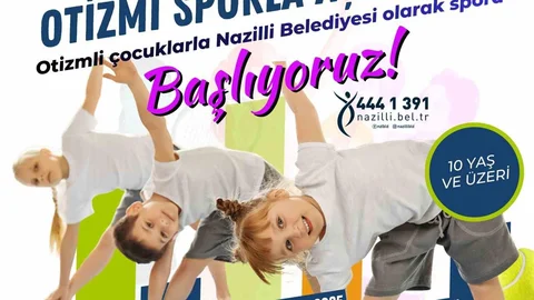 Nazilli'de Otizmli Çocuklar İçin Spor Kursu