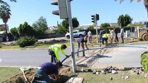 Manavgat’ta Sinyalizasyon Altyapısı Yenileniyor