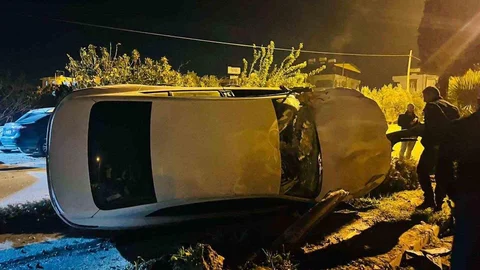 Tofaş ile Çarpışan Araç Takla Attı