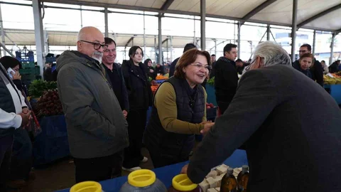 Aydın'da Pazar Esnafına Destek Sözü