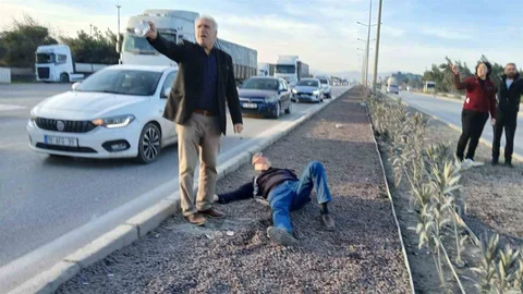 Hurdaya Dönmüş Araçta Yaralı Kurtuluş