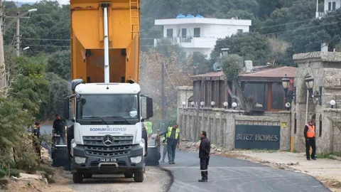 Bodrum'da Asfalt Çalışmaları Tamamlandı