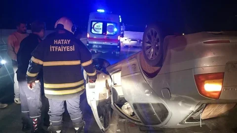 Hassa'da Trafik Kazası: Sürücü Yaralandı
