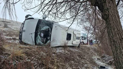 Sivas'ta Okul Servisi Kazası