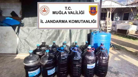 Muğla'da Kaçak İçki Operasyonu