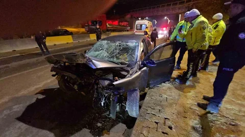 Alkollü Sürücü Karabük'te Kaza Yapınca Yakalandı