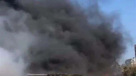 İskenderun'da Konteyner Yatakhanede Yangın