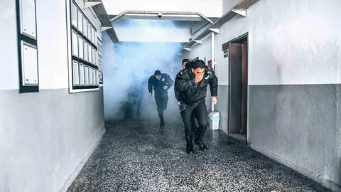 İzmir'de İtfaiye ve Polis Yangın Tatbikatı