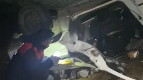 Kırşehir'de Takla Atan Araçta Yaralı Sürücü