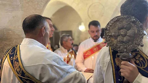 Mardin'de Noel Ayini Gerçekleşti