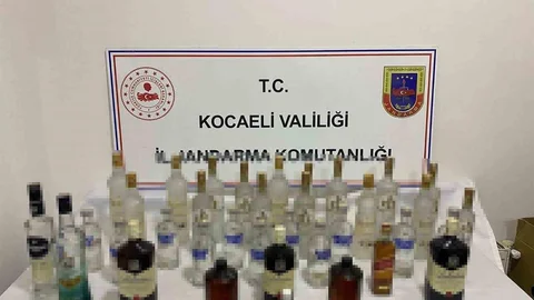 Kocaeli'de Kaçak Alkol Operasyonu
