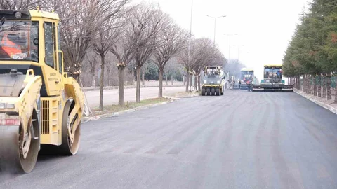 Çorum'da 1.700 Ton Asfalt Serildi