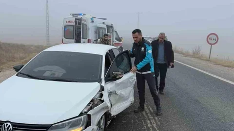 Elazığ'da Sis Nedeniyle Kaza