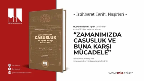 Milli İstihbarat Akademisi Tarihî Eseri Yeniden Yayınladı