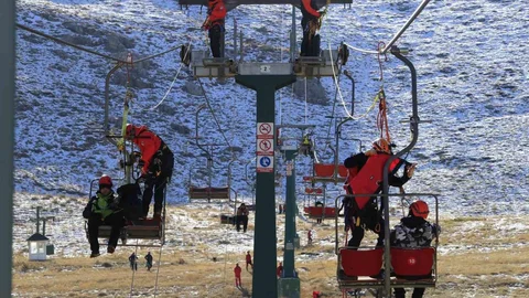 Antalya'da Teleferik Kurtarma Tatbikatı Gerçekleştirildi