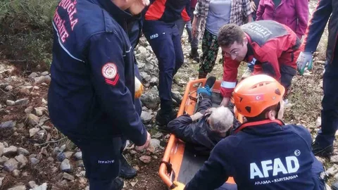 Muğla'da Kayalıklardan Düşme Olayı