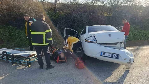 Pınarhisar'da Trafik Kazası Meydana Geldi