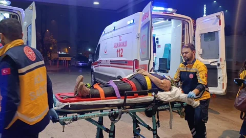 Bursa'da Yaya Kamyonet Çarpması