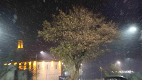 Elazığ'da Kar Yağışı Başladı