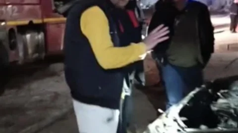 Osmaniye'de Park Halindeki Araçta Yangın