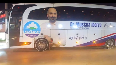 Söke Belediyesi'ne Yeni Otobüs Hediye Edildi