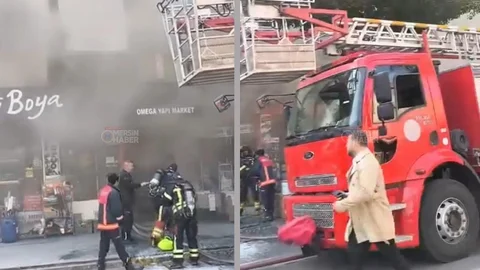 Akbelen Bulvarı’nda Bulunan İş Yerinde Yangın!