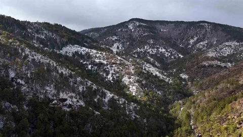 Kızılcahamam’da Kar Manzaraları Oluştu