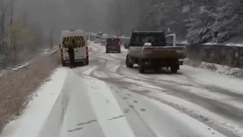Bursa'da Yoğun Kar Etkili Oldu